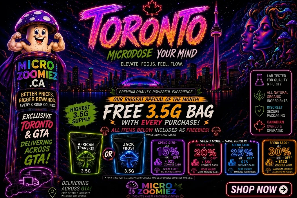 FREE 3.5G BAG With every purchase - Toronto & GTA Only