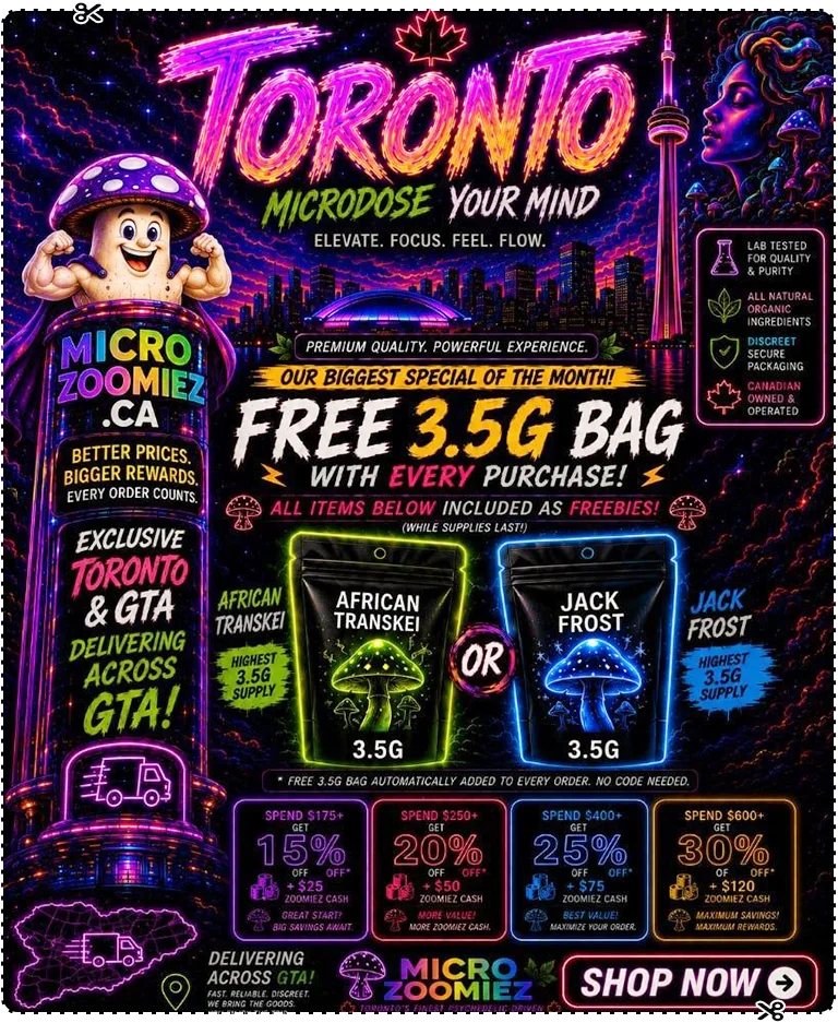 FREE 3.5G BAG With every purchase - Toronto & GTA Only