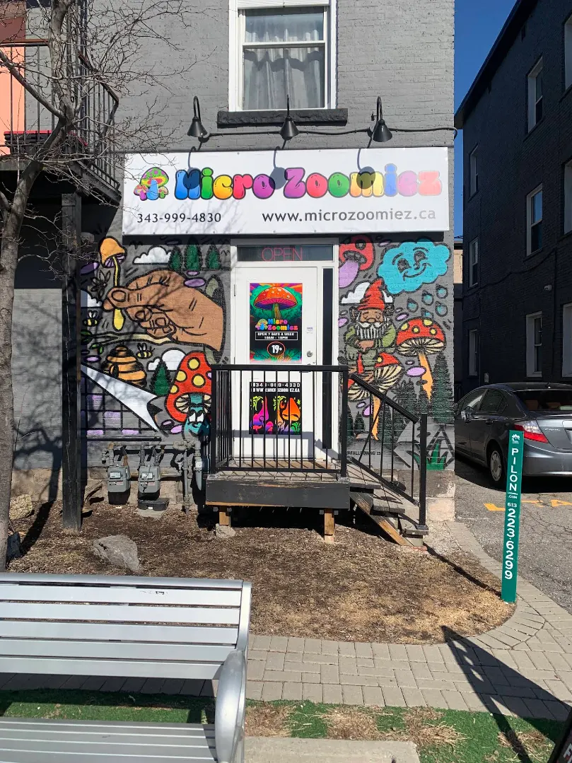 Microzoomiez Dispensary Storefront on Preston St