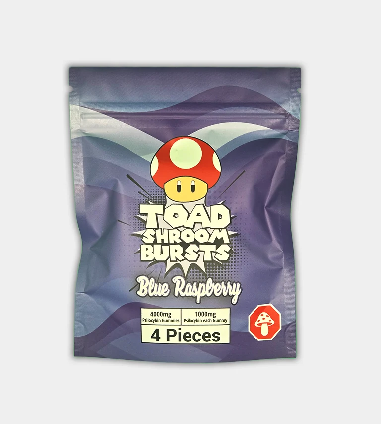 TOAD 4g Gummies Blue Raspberry