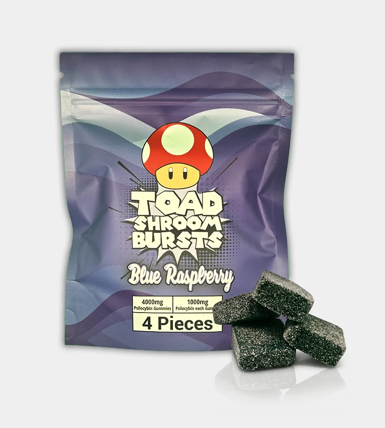 TOAD 4g Gummies Blue Raspberry